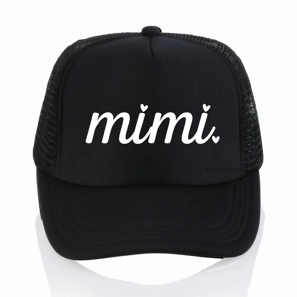 

Unisex Mimi Gigi print Baseball Net Caps fashion summer Outdoor Adjustable Casual Hats Sunscreen Hat Sports mesh trucker Cap