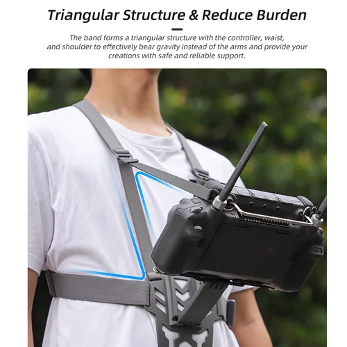Imagen 2 del producto Correa de pecho para DJI RC Plus 2, cordón de Control remoto, soporte para Abdomen para Dron DJI Agras T100/T70/T60/T50/Matrice 4E