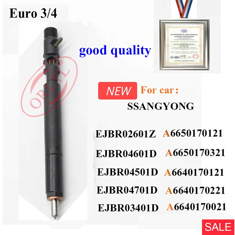 

ORLTL New Euro 4 /3 for Deiphi SSANGYONG EJBR04501D EJBR03401D EJBR02601Z EJBR04601D EJBR04701D EJBR03301D Injector Nozzle