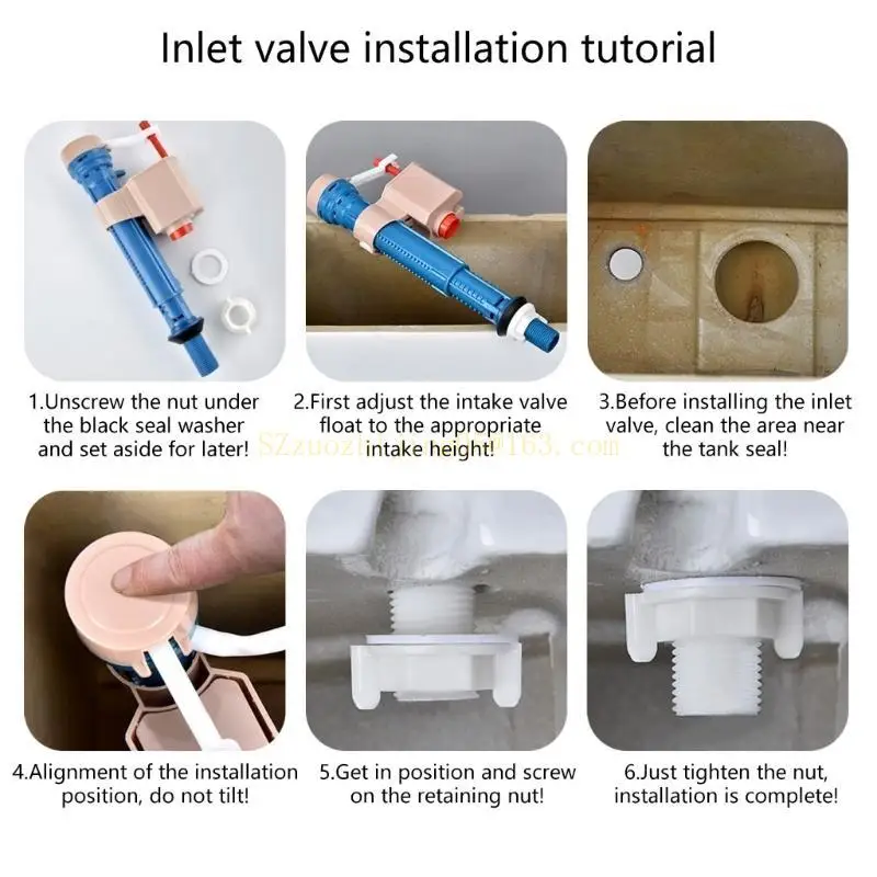 

Universal Toilet Cistern Bottom Inlet Valves Efficiency for Efficient Water Use, with Adjustable Fill Valves Simple Installs