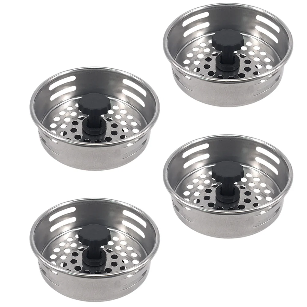 4 قطعة استنزاف الشعر الماسك الفولاذ المقاوم للصدأ الطابق تجفيف للاستحمام المطبخ الحمام مصفاة حوض حوض السباحة في الهواء الطلق شرفة