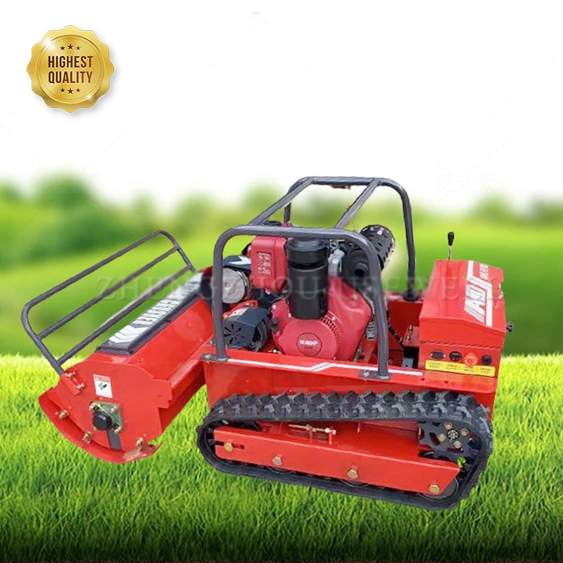 All Terrain Slope Use Electric Grass Weeding Trimmer  Lawnmower  Remote Controlled Lawn Mower for Sale