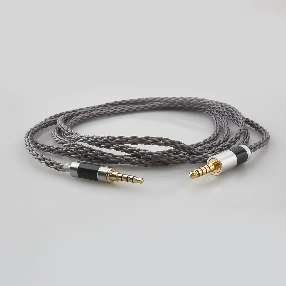 4.4mm Balanced to 3.5mm 4pole Balanced 7N OCC Silver Plated Upgrade Cable for T60RP T20RP T40RPmkII T50RP Headphone
