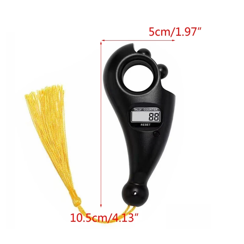 瞑想とイスラムのためのポータブルデジタルTasbih,パールカウンター,祈り,リラクゼーションのためのおもちゃ