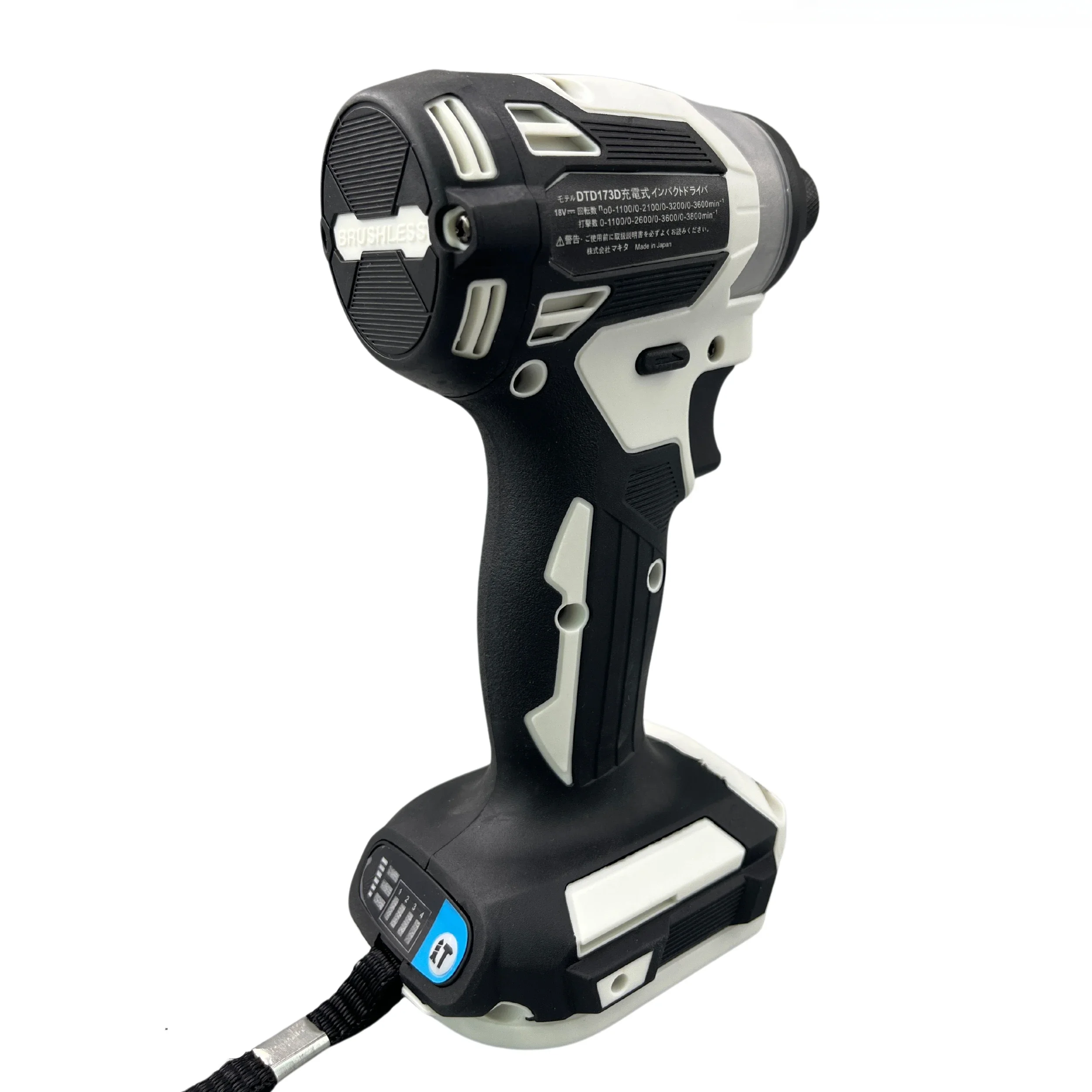 Makita DTD173 18V Brushless White Cordless Impact Driver Motor Electric Drill Wood/Bolt/T-Mode 180 N · M Rechargeable Tool