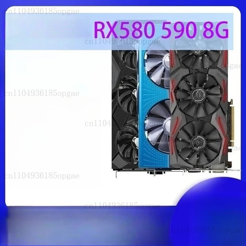 بطاقة الرسومات المنفصلة لألعاب الكمبيوتر RX590 580 8G RX580 8G #5