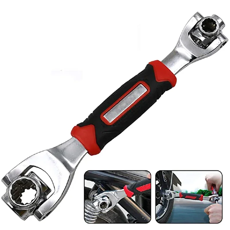 Versatile 48-in-1 Socket Hand Tool for Splined Bolts Torx 360 Degree 6-Point Universal Furniture Auto Repair Wrench