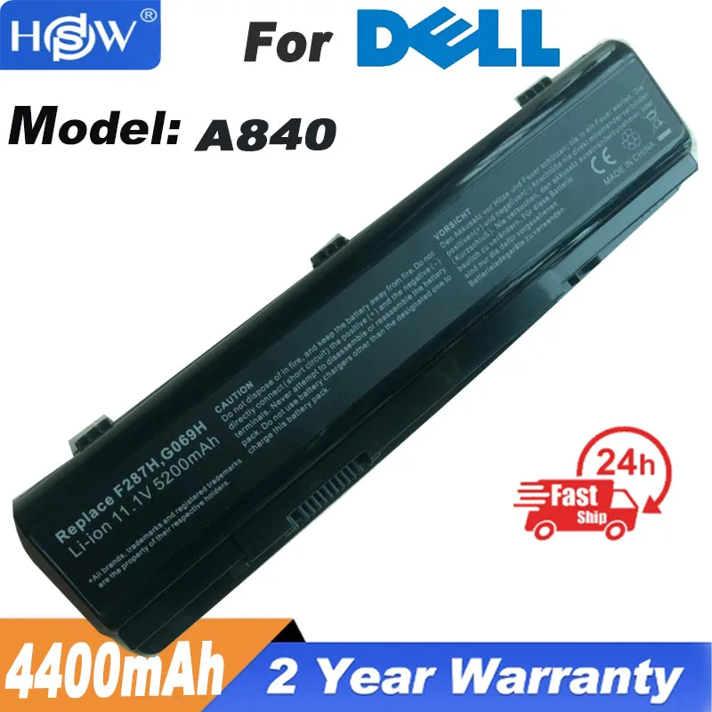 Laptop Battery For Dell Vostro 1014 1015 1088 A840 A860 F286H F287F F287H G066H G069H PP37L PP38L