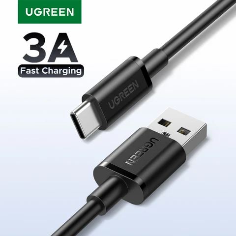 UGREEN USB C кабель Тип C кабель для iPhone 15 Samsung S23 Xiaomi 11 Pro USB C кабель для зарядки данных USB 3A Быстрая зарядка USB кабель — фото устройства