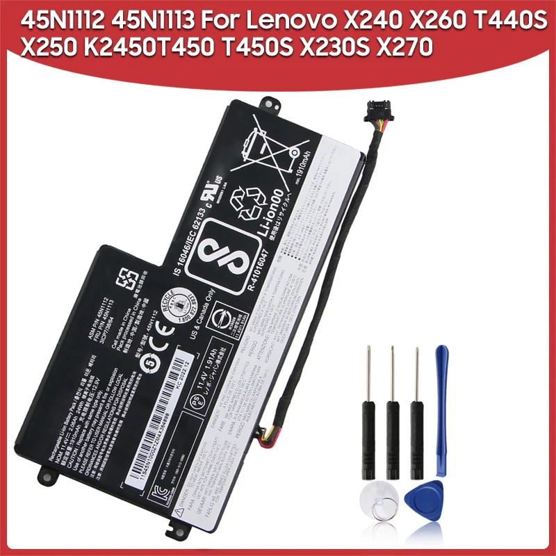 

Replacement Battery 45N1113 45N1110 For Lenovo ThinkPad X260 X240 T460 T560 X270 X230S X240S T440 K2450 45N1112 Long Lifespan