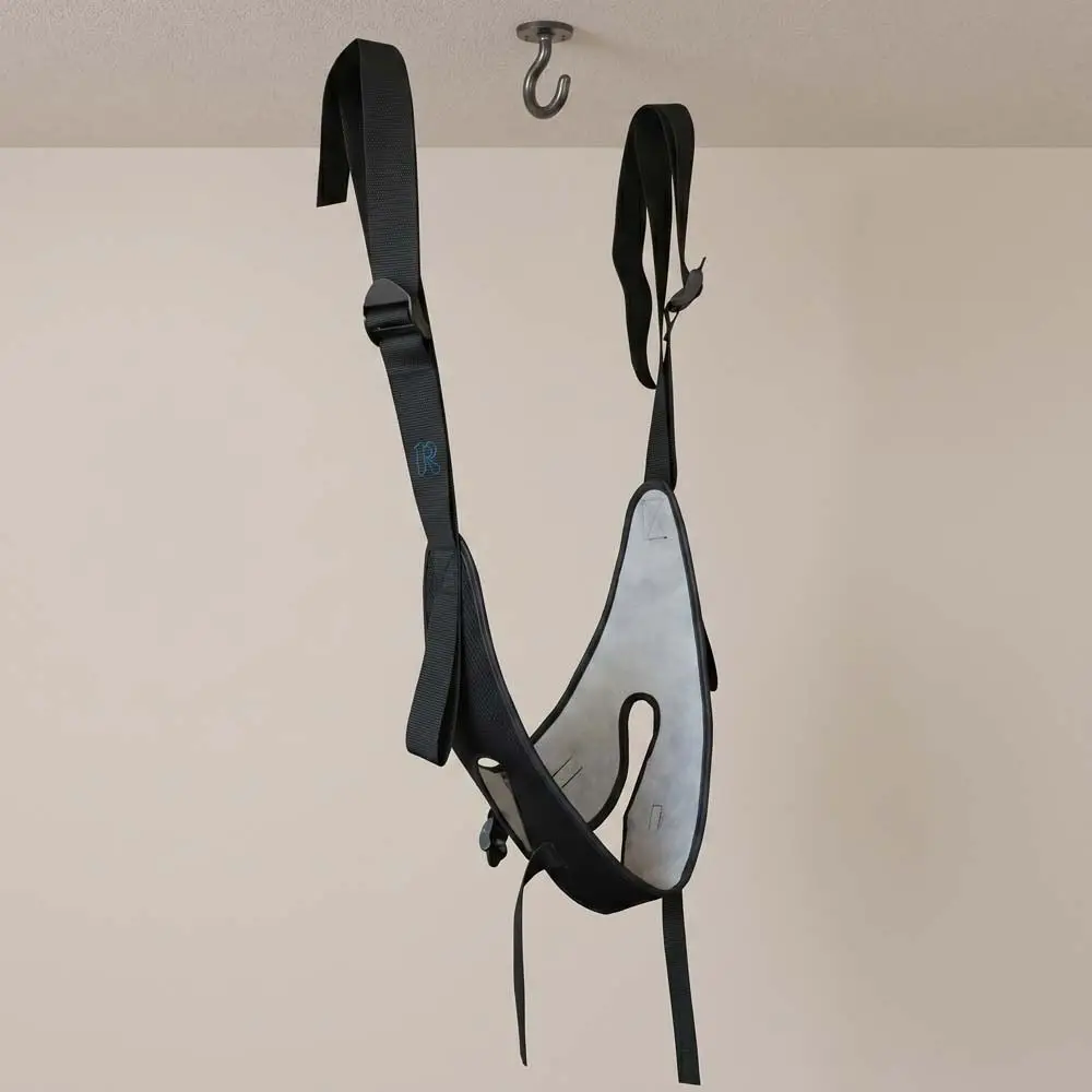 Breathable Cervical Neck Traction Belt Strong Bearing Capacity Adjustable Hanging Neck Stretching Installation-free Soft