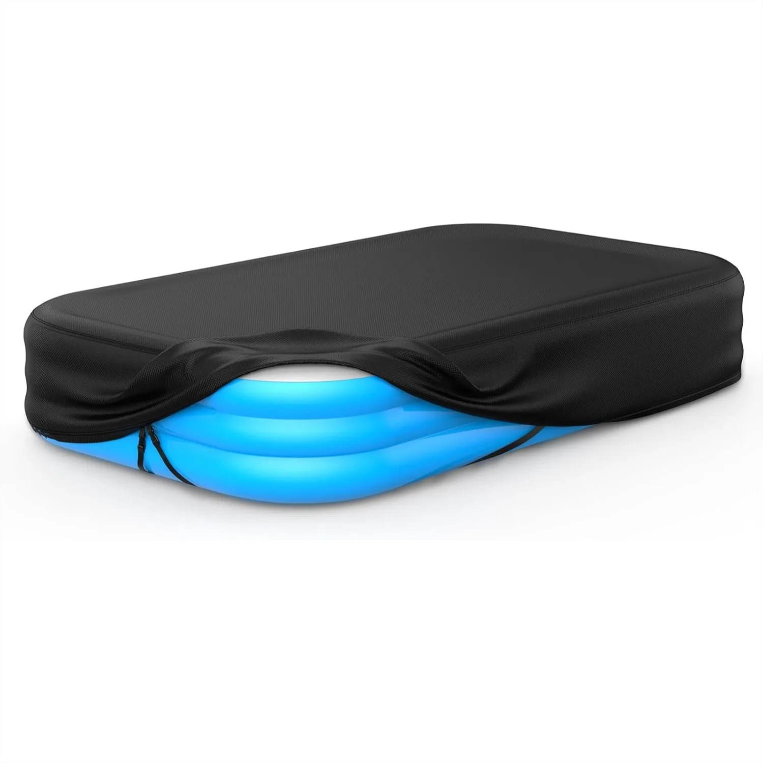 

Rectangular Pool Cover for Inflatable Pool, 120" x 72", Elastic Band & Buckle, Anti-Slip, Above Ground Swimming Pool Cover
