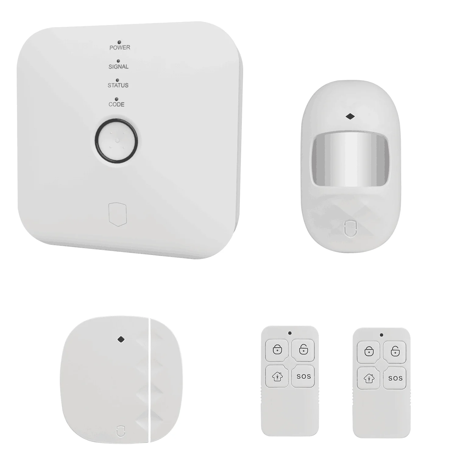 Новый умный дом Tuya WIFI + GSM + GPRS с управлением через приложение IOS/Android, совместимая с голосовым управлением Alexa, система охранной сигнализации