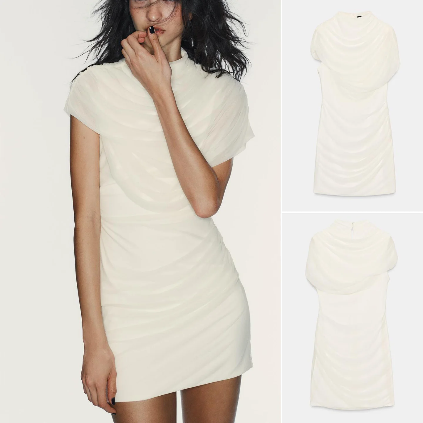 mat Winter Nieuwe Dames Dr Stand Kraag Svel Gelaagde Decoratie Splicing ort Sle Polyester Ci Pendelen