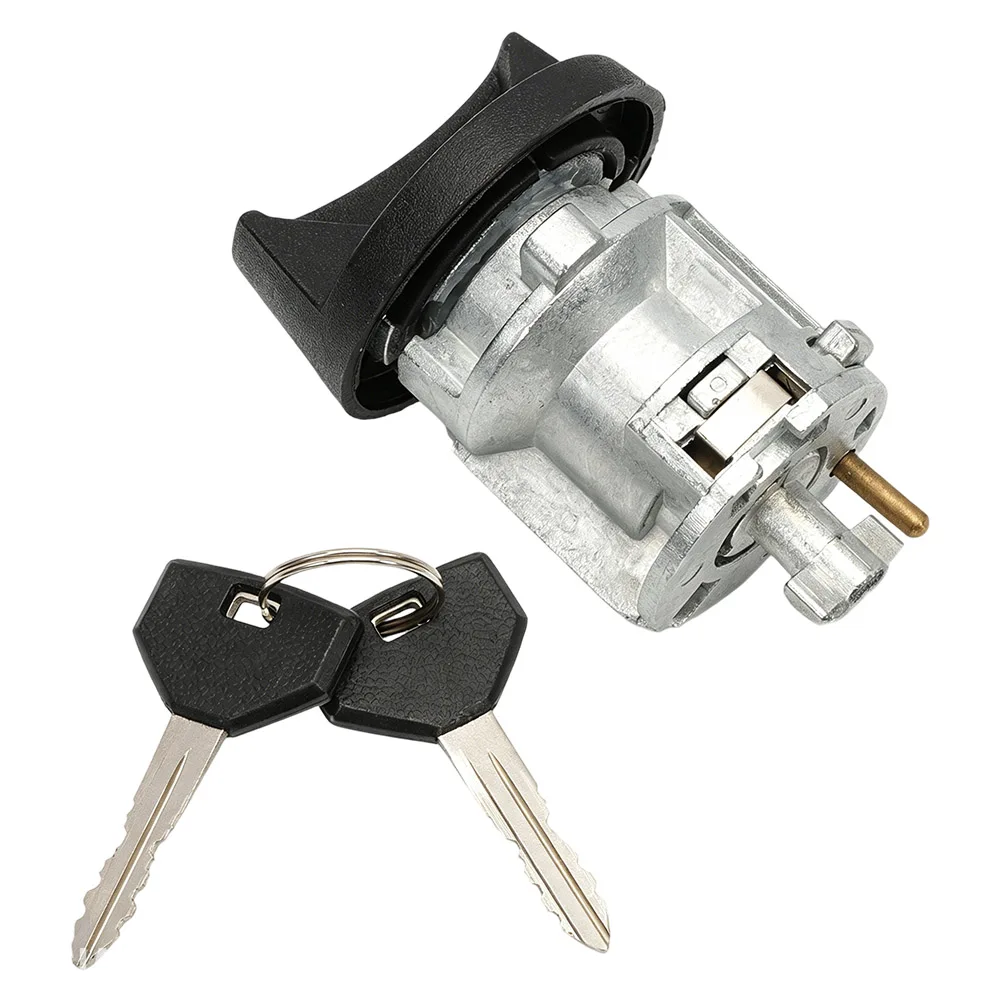 Auto Ignition Key Ignition Switch Cylinder For Key Replacement Silver OEM US255L Damaged Part Fix Precise Fitment