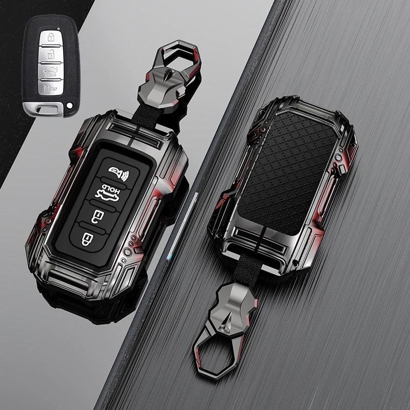 Zinc Alloy Car Key Case for Hyundai IX35 Elantra Sonata 8 9 for Kia Sportage K5 K2 Sorento Optima Forte 2011-2016 Accessories