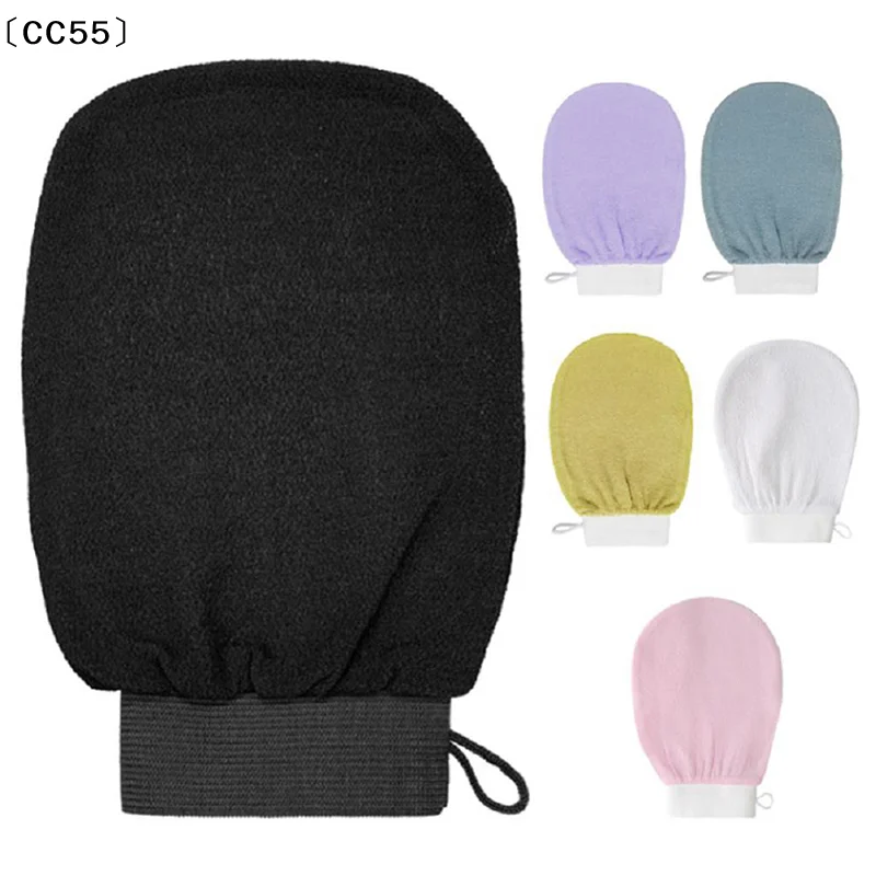 1pc Dual Side Exfoliating Glove - Silicone Body Scrubber For Deep Cleansing & Dead Skin Removal, Bath Shower Use〔CC55〕