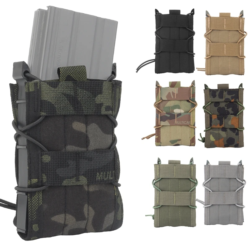 5.56 Single Magazine Pouch for AK AR M4 AR15 Molle Magazine Bag Rifle Pitol Molle Mag Holster Pouch Hunting Accessories