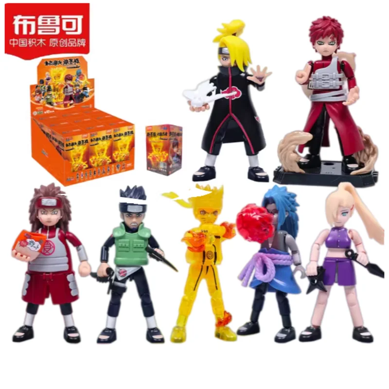 

BLOKEES Naruto Gv03 Building Block Man Uzumaki Madara Naruto Jiraiya Assembly Model Blind Box Toy Children's Birthday Gifts