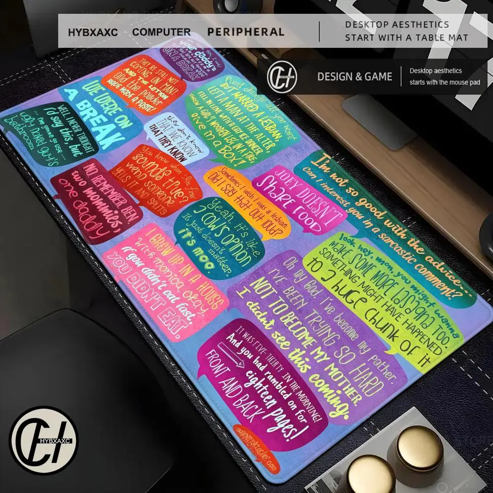 Class T-TV S-Show F-Friend Mouse Pad For Office Gaming And Keyboard Non-Slip Large Rubber Pad Waterproof HYBXAXC Home Use