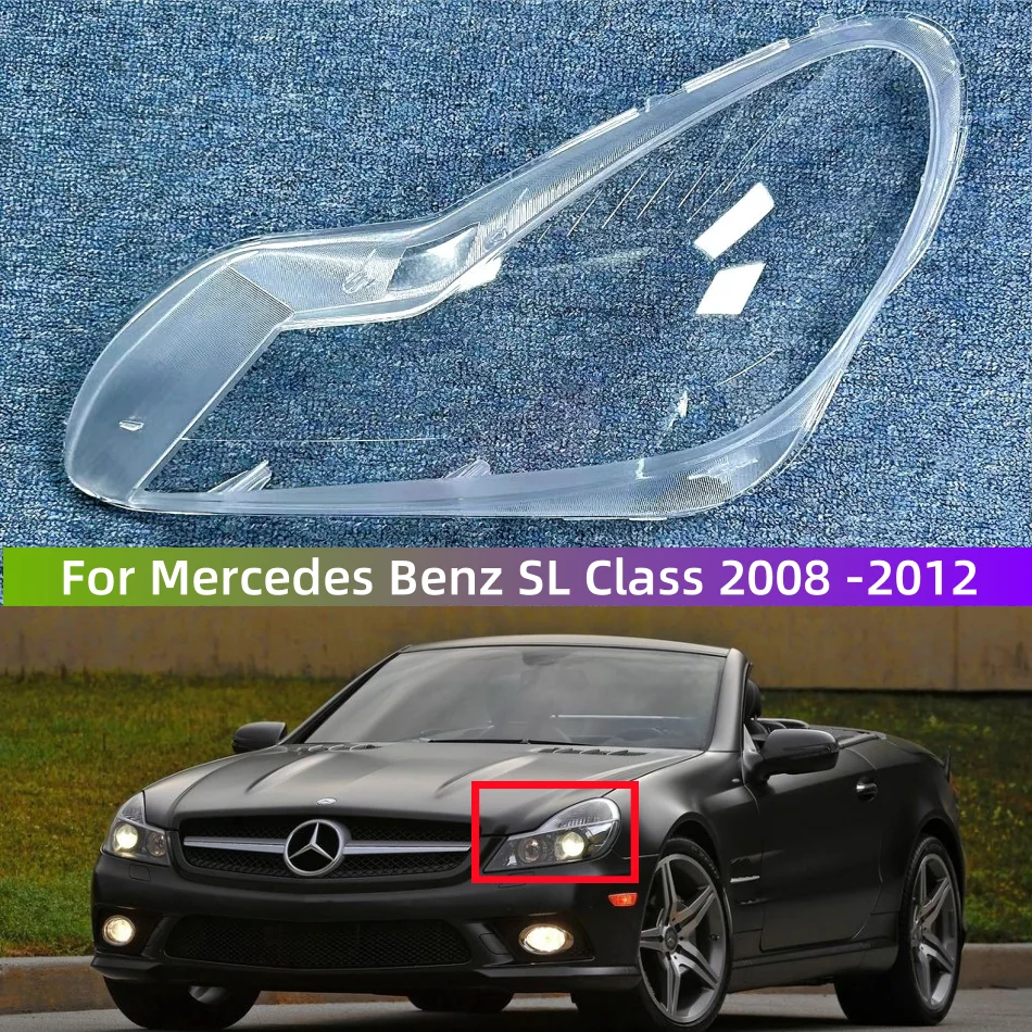 

For Mercedes Benz SL Class 2008 to 2012 Car Articles Glass Headlights Replace The Original Lampshade