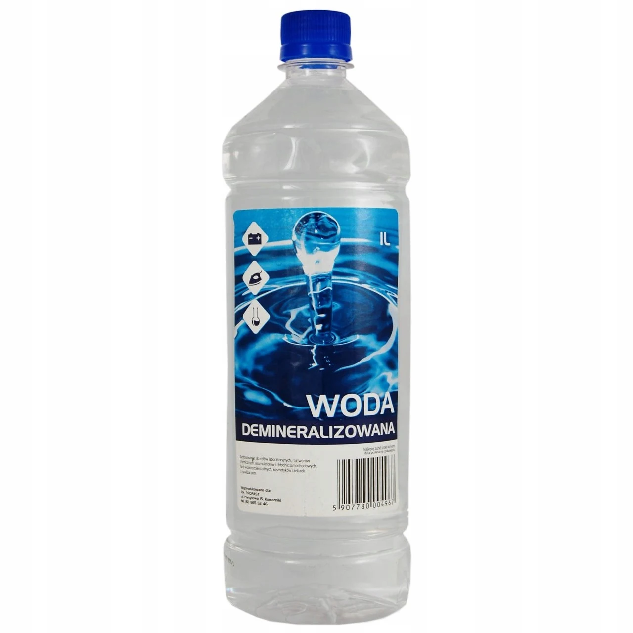 Gedistilleerd demonineraliseerd water 1L