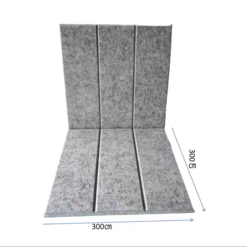 9mm  PET Acoustic Soundproof Wall Acoustic Panel To Absorb Sound High Density Polyester Fiber Acoustic Panel Environmental Prote