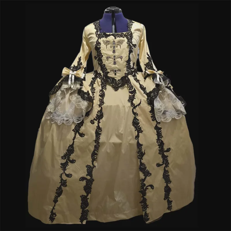 

Robe a La Francaise 18th Century Marie Antoinette Style Rococo Noble French Court Reenactment Ball Gown