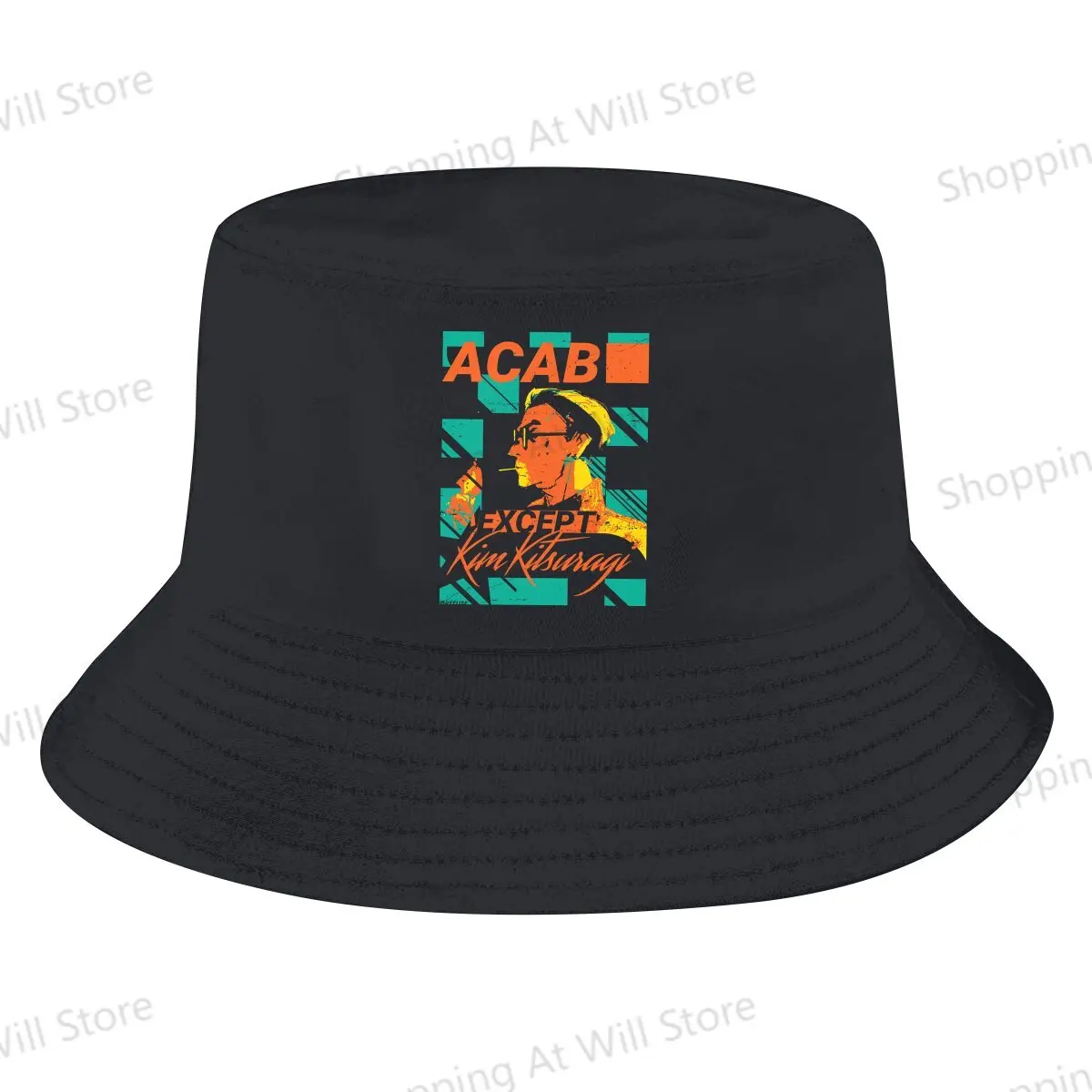 3D Printing ACAB Except Kim Kitsuragi Classic Graphic Men's and Women's Fisherman Hat  Beach  Hat Boyfriend gift