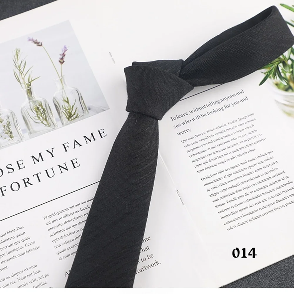 Nowość Jednolity Kolor 6cm Wąskie Krawaty Męskie 100% Bawełna Ręcznie Robione Wysokiej Jakości Krawat Różowy Zielony Pomarańczowy Dodatek do Krawata