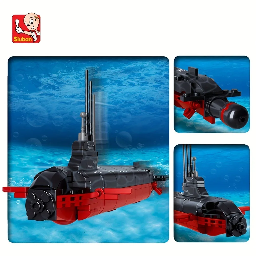 Create Your Own Nuclear Submarine Model with This Fun DIY Building Blocks Kit - Perfect Christmas Gift