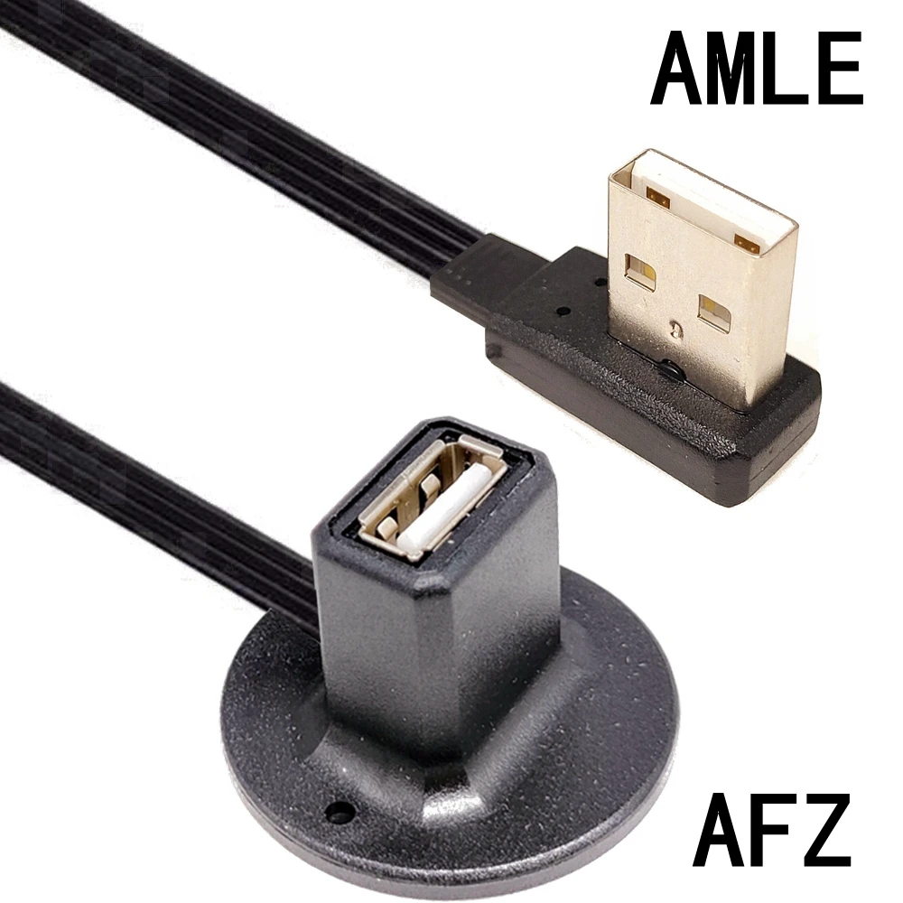 1m Desktop USB 2.0 Type A Plug to Socket Extension Data Charging Cable with Stand Base Shielded 20CM 30CM 50CM