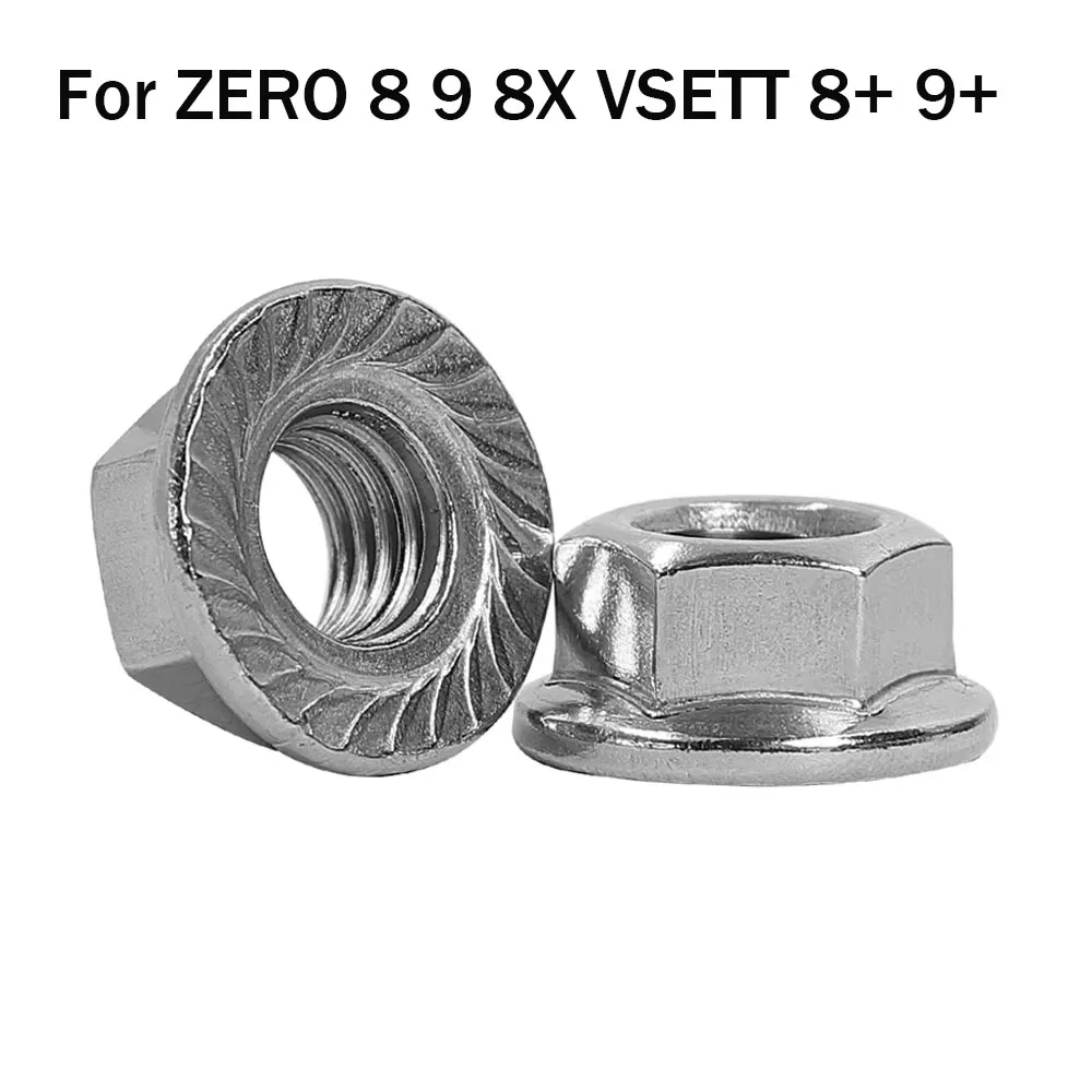 M12 Iron Flange Nut 2PC Electric Scooter Parts for ZERO 8 9 8X VSETT 8+ 9+ Dualtron Kaabo Mantis INOKIM OXO OX To Fix Motor Axle