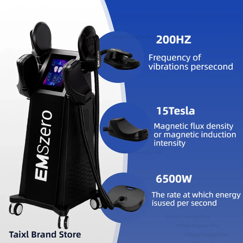 EMSzero 6500W 15Tesla EMSzero Fat Removal Contouring Muscle Electric Stimulation Ems Body Sculpt Slimming Muslim Machine
