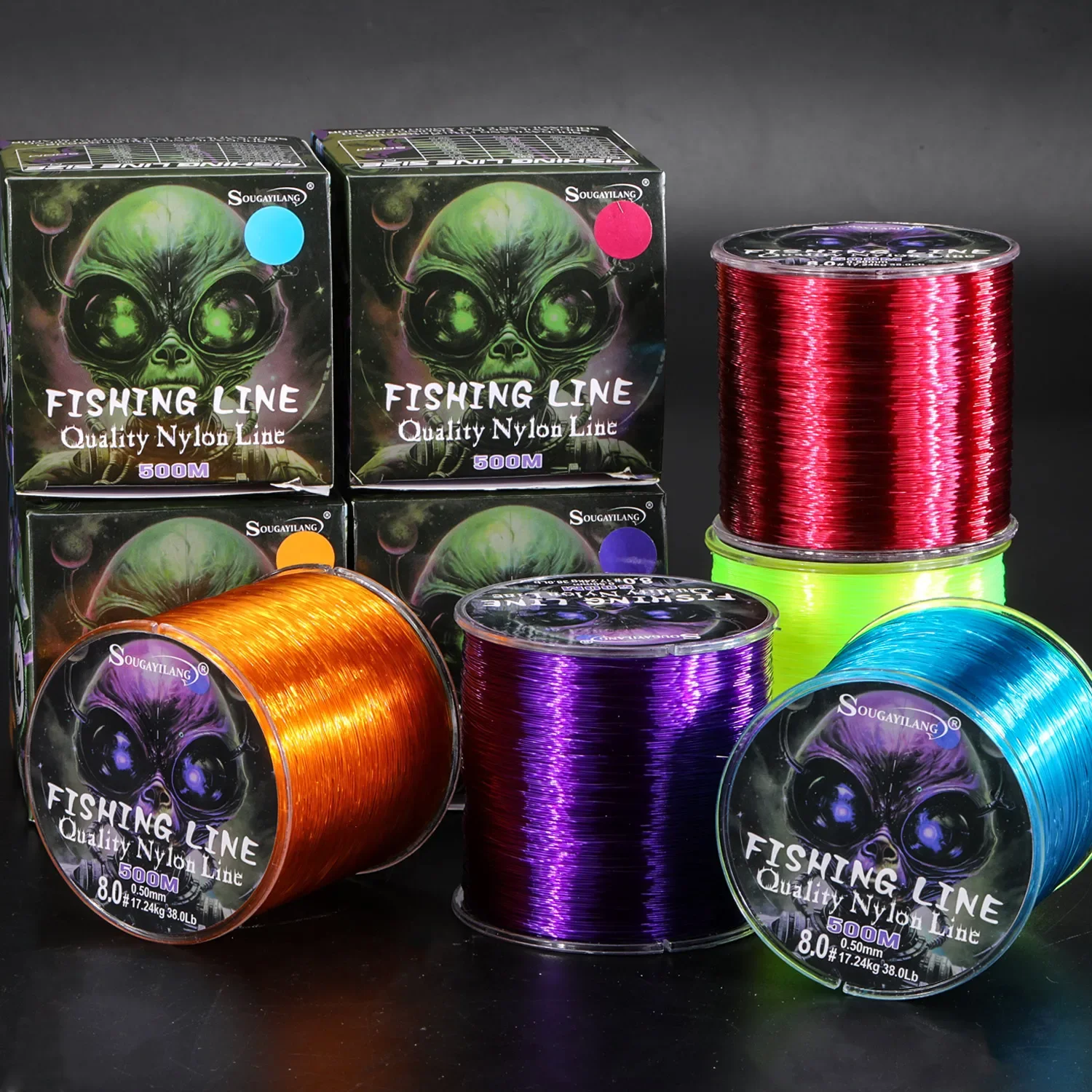 Sougayilang 100/500 m Nylon Angelschnur Drag 7-38LB Nylon Linie Japan Monofilament Süßwasser Linie Pesca Karpfen angeln Zubehör – Detail 10