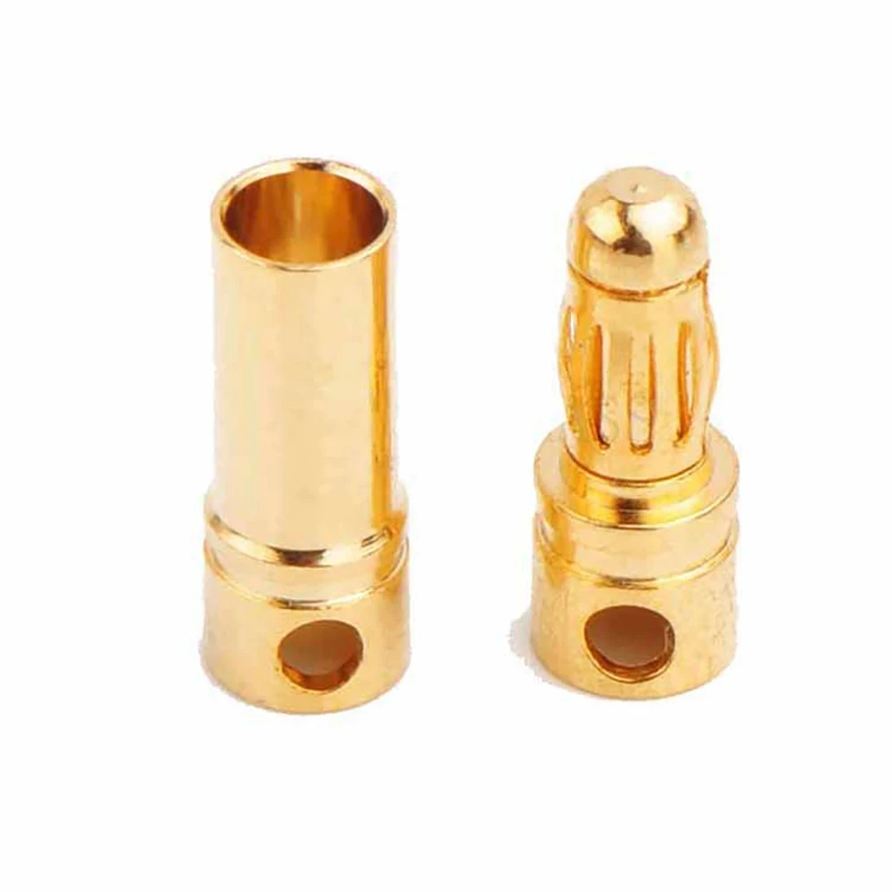 5/10Pair 2.0mm/3.0mm/3.5mm/4.0mm/5mm/5.5mm/6mm/8mm RC Battery Gold-plated Bullet Banana Plug Male Female Bullet Banana Connector