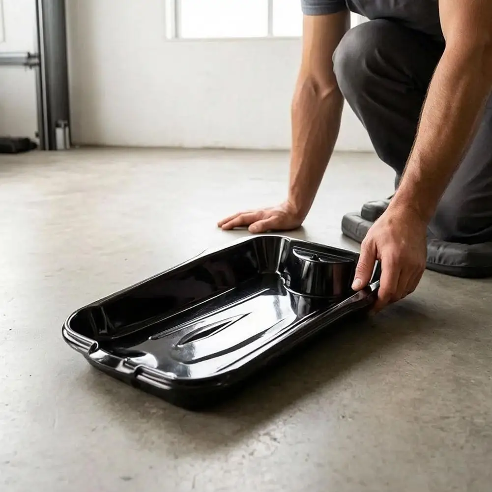 1pc Car Oil Drain Pan Waste Oil Collection Tray Oil Changes Pan for Truck Motorcycle Garage Truck Repairing Cleaning Storage Pan