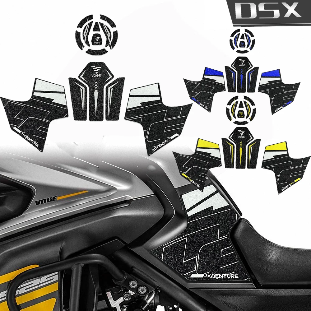 

For Voge 525DSX Fuel Tank Pad Stickers Protection Fueltank Motorcycle Accesories Black Knight Decals DS525X DSX DS 525X 525 2025