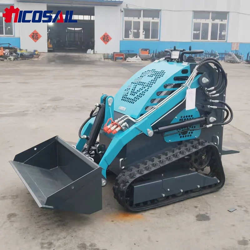 

Nicosail Euro 5 China Whole Sale Compact Farm Front End Mini Hot Mini Skid Steer Loader Bucket Machine for Sale