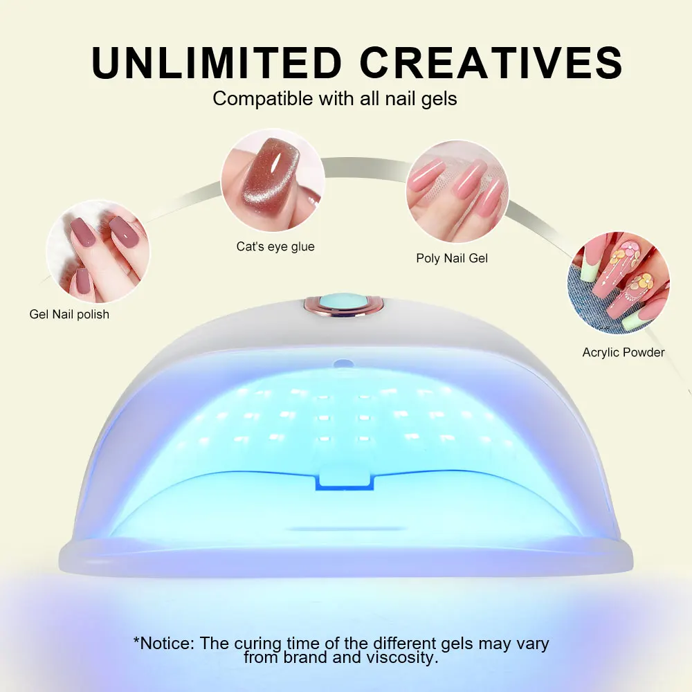 57 LEDS nageldrogerlamp UV / LED sneldrogend gellak uithardend fototherapie licht met LCD-scherm manicure gereedschap voor acrylgel