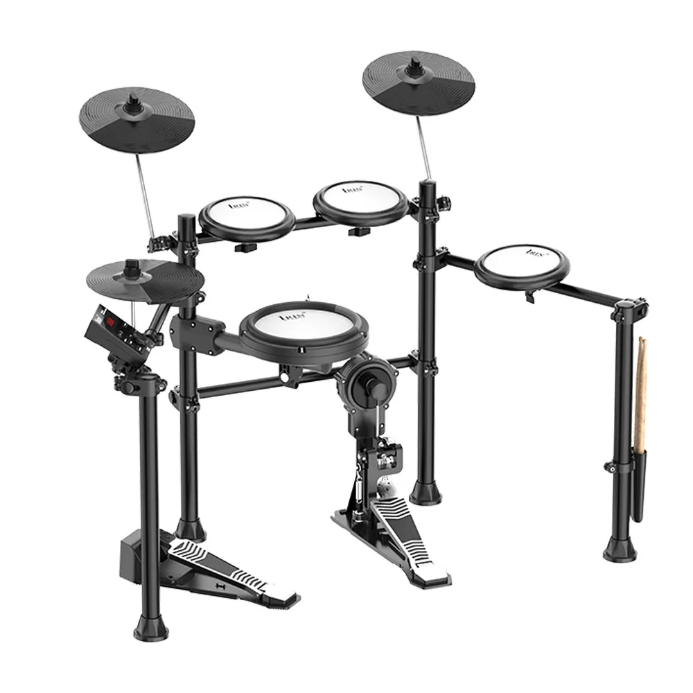 IRIN ND-16 Five Drums Three Cymbals Professional Mesh Silicone Independent Bottom Drum Electric Drum Set