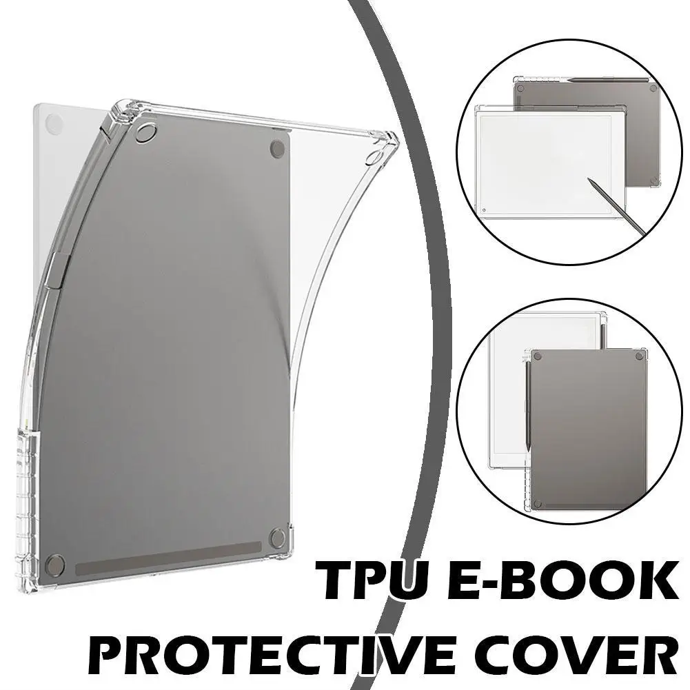 For Remarkable Paper Pro 11.8 E-book Anti-fall Protective Case With Pen Slot Transparent Simple Anti-fall Anti-scratch