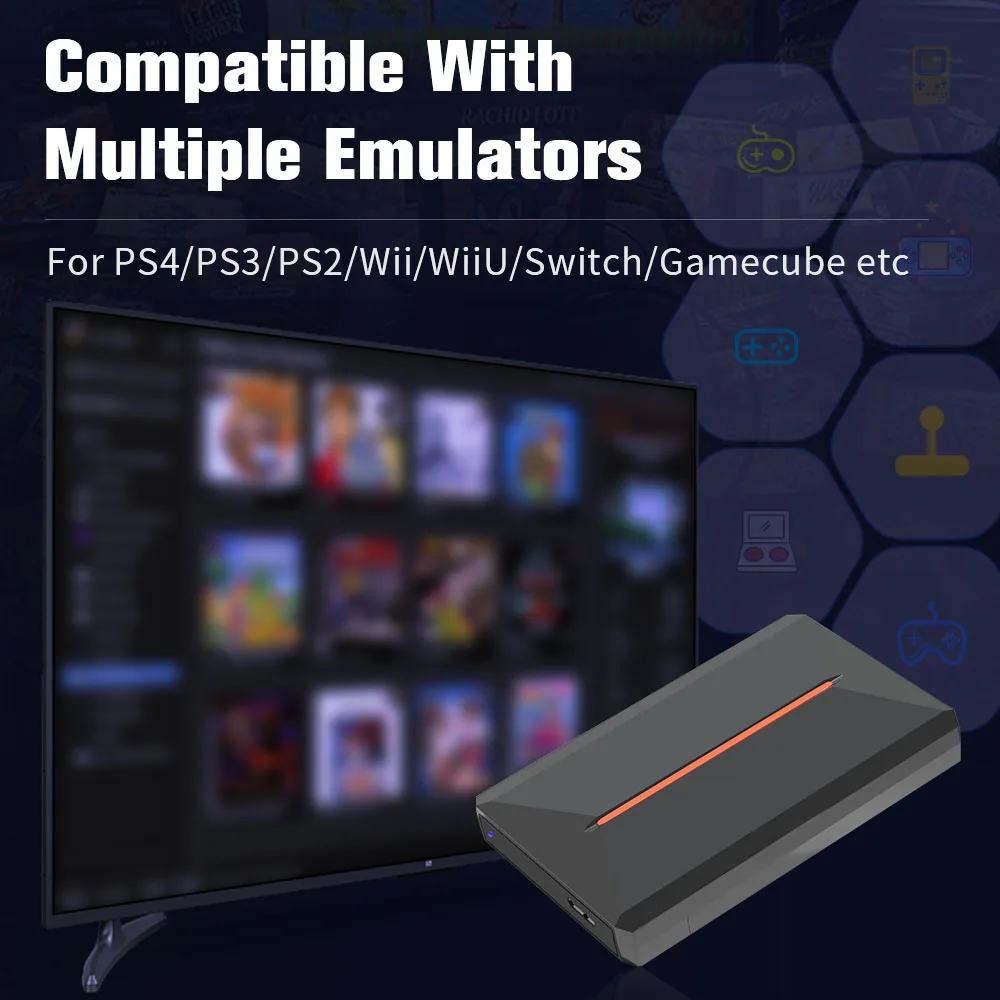 Imagem -05 - Gaming Hdd Launcbox System Emulator Console Emulador para Ps4 Ps3 Switch Ps2 Wii Wiiu 3700 Mais 3d Jogos de pc para Windows pc e Laptop 500gb