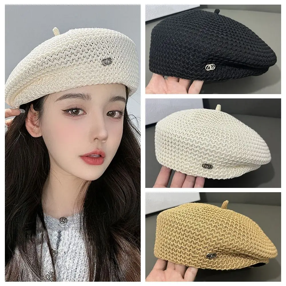 

Retro Y2K Pleated Beret Newsboy Cap Korean Style Octagonal Hat Artist Hat Painter Cap Painter Hat Ladies