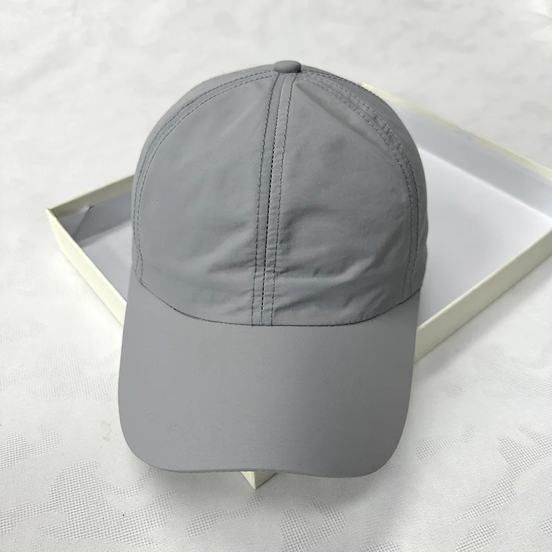Sommer-Baseballkappe, schnell trocknend, für Herren, Sonnenhut, einfarbig, 100 % Polyester, verstellbar, cool, Outdoor, Reiten, Wandern, Kappen für Herren – Detail 6