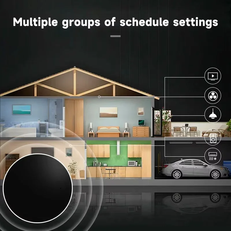 Tuya WiFi/ZigBee Smart PIR Sensor كاشف حركة بالأشعة تحت الحمراء لجسم الإنسان لأمن المنزل متوافق مع Alexa & Google Home