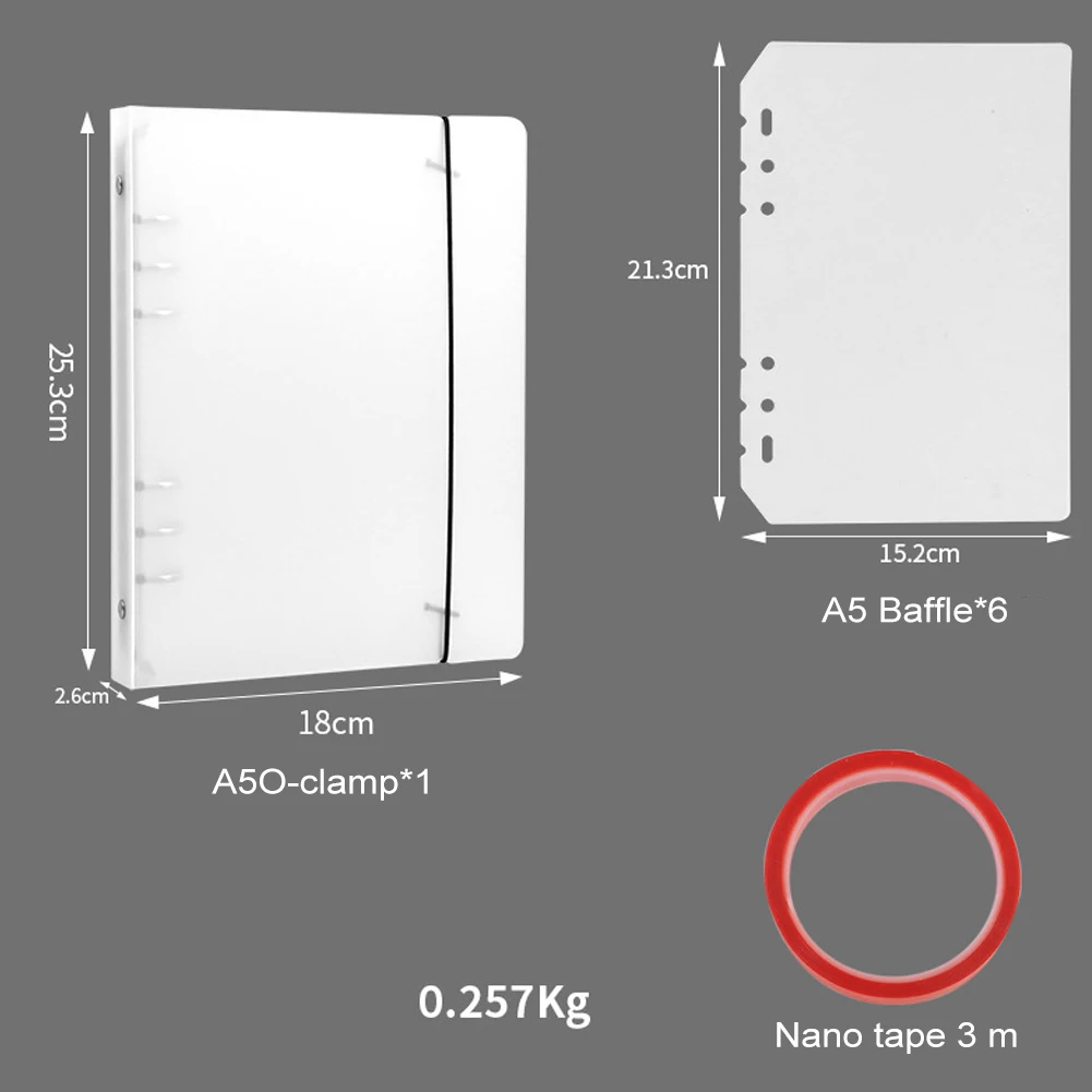 Nail Art Ring Binder DIY Nail Art Notebook Multi-Function Nail Art Collection Binder Fake Nails Display Book for Beginners