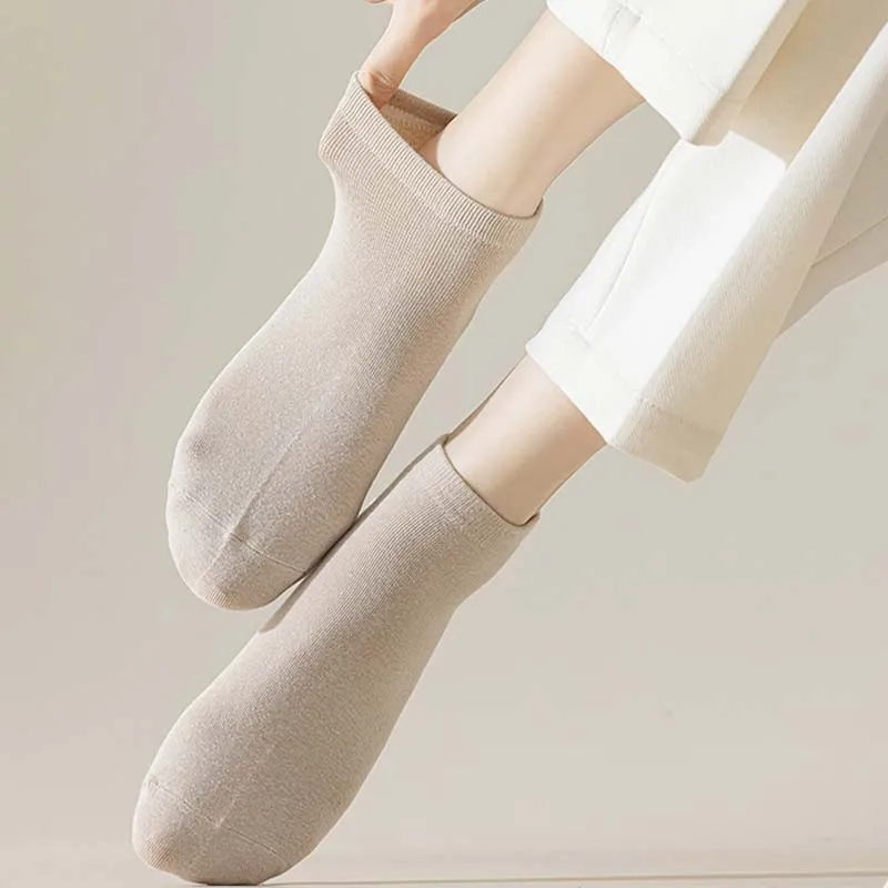 10Pairs Women Cotton Socks Short Crew Ankle High Quality Breathable Summer Compression Casual Fashion Low-Cut Sock for Female