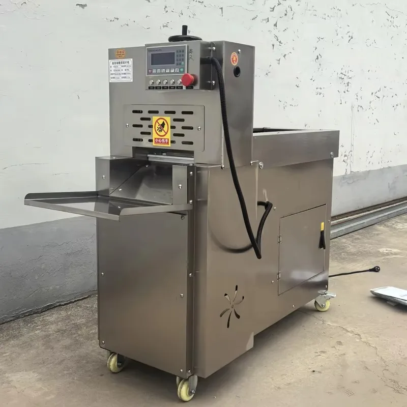 Industriële automatische bevroren vleessnijder/kip varkensvlees rundvlees bevroren vleessnijder