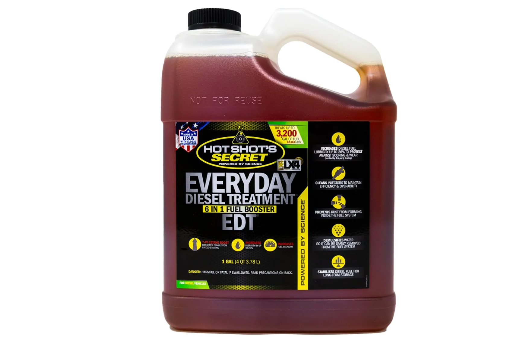 Hot Shot's Secret - HSSEDT01G Everyday Diesel Treatment - EDT 1 Gallon - Treats Up to 3,200 Gallons